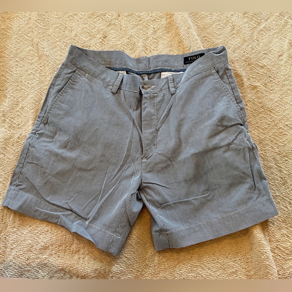 POLO Ralph Lauren Classic Fit Seersucker Mens Golf Casual Shorts
